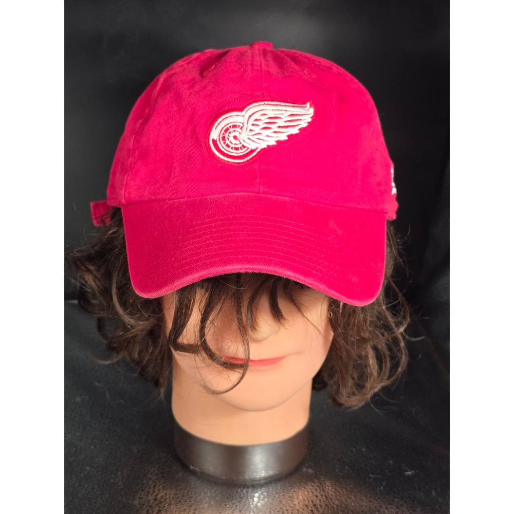 New Era Hat Cap Mens OSFA Red Detroit Red Wings NHL Hockey Strapback La Nova